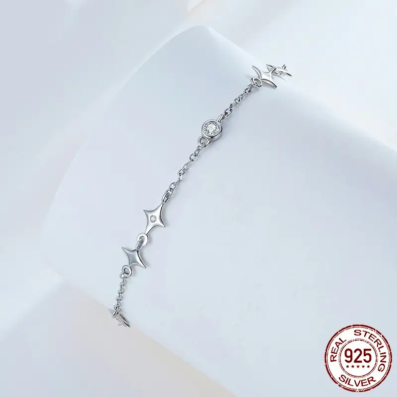 Women's S925 Sterling Silver Star Bracelet