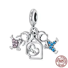 S925 Sterling Silver Boys And Girls Pendant Parts Diy Beaded Jewelry Accessories - Scc3076 - View 1