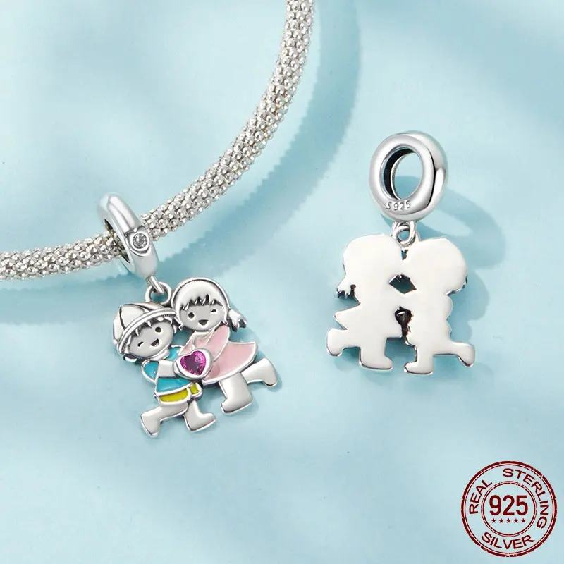 S925 Sterling Silver Boys And Girls Pendant