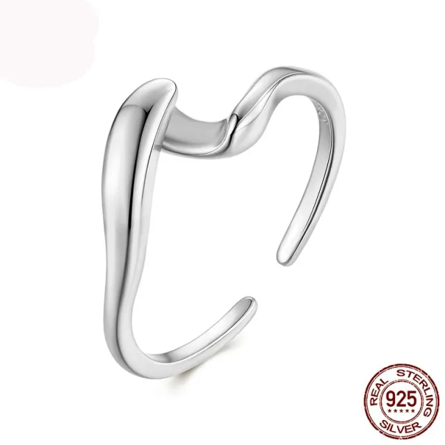 S925 Sterling Silver Couple's Two in one Ring Scr1117Ea - Shop at LoveMi