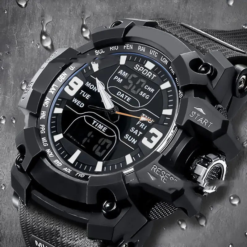 Stylish Black Technology Sports Luminous Boys Electronic