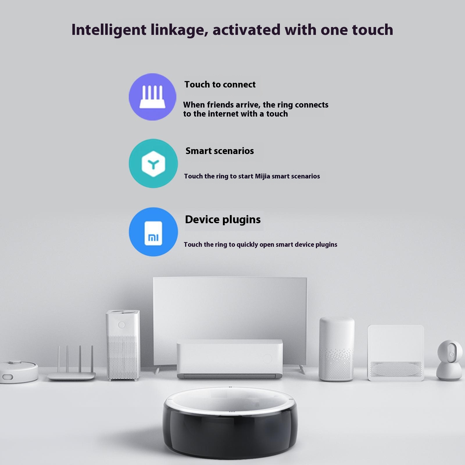 R5 Smart Ring Watch Suitable For Bluetooth Blood Pressure Detection Round Screen