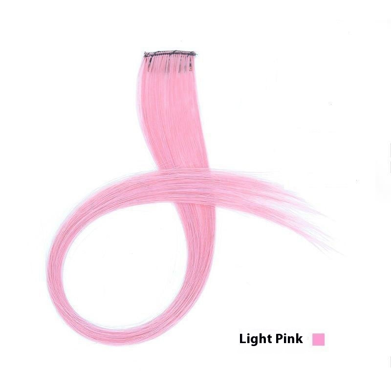 Color Hair Hanging Ear Dyed Wig Set Hair Extension Color Stripes Hot Color 30