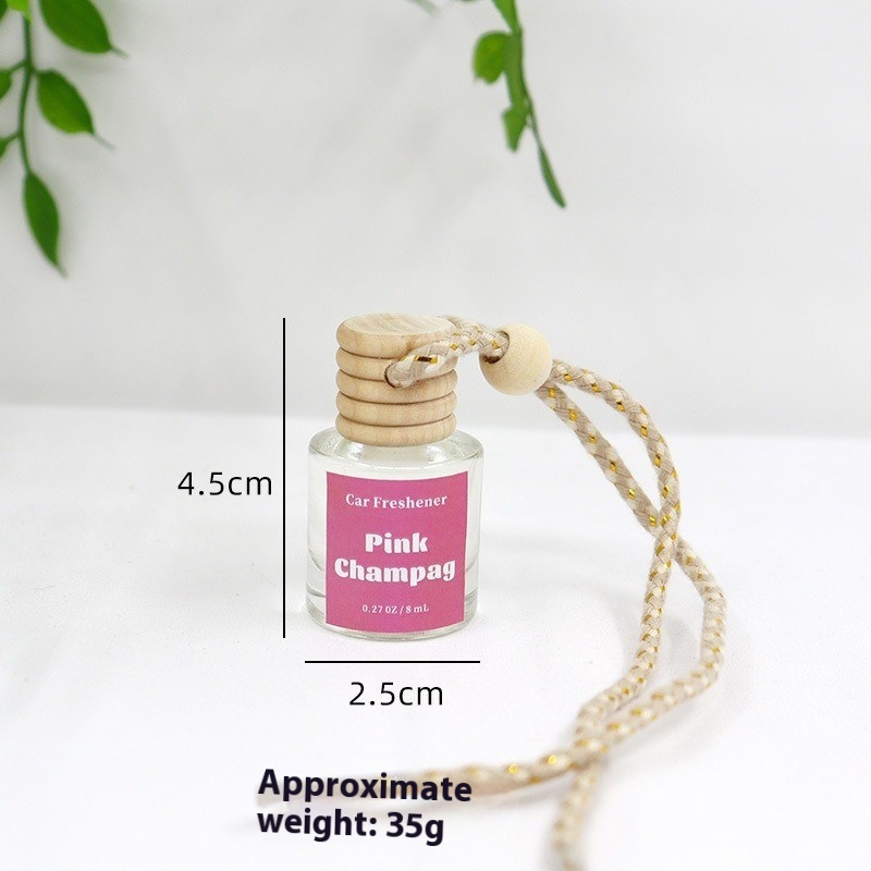 Auto Perfume Glass Bottle Car Aromatherapy Pendant Wood Aromatherapy 10