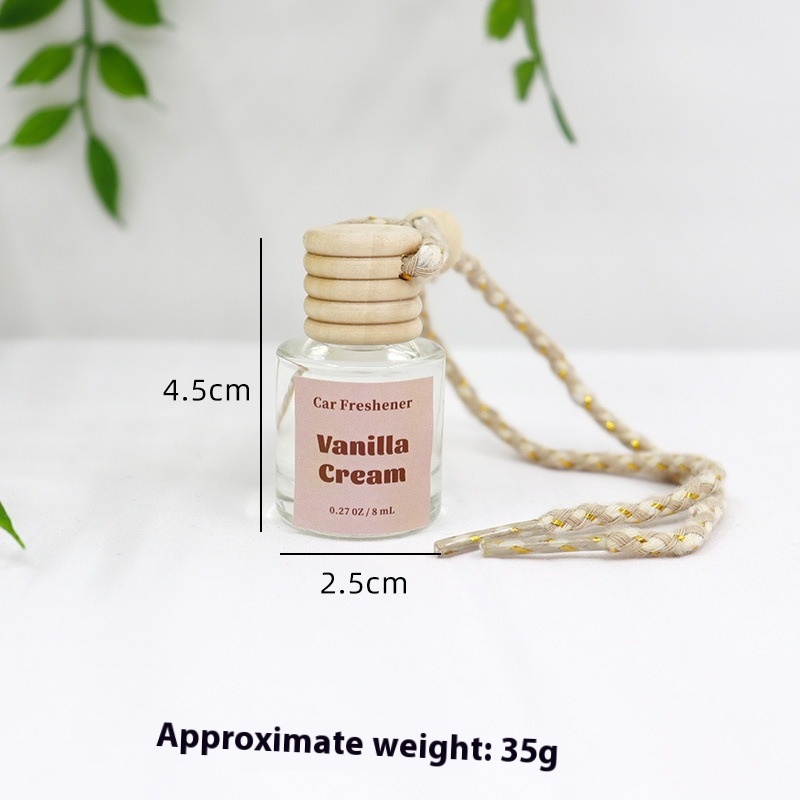 Auto Perfume Glass Bottle Car Aromatherapy Pendant Wood Aromatherapy 12