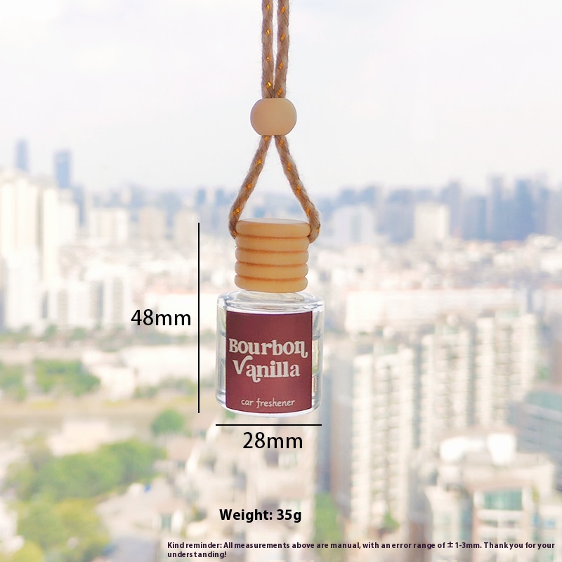Auto Perfume Glass Bottle Car Aromatherapy Pendant Wood Aromatherapy 6