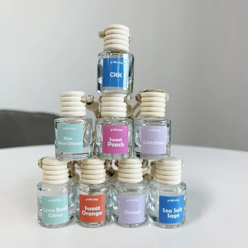 Auto Perfume Glass Bottle Car Aromatherapy Pendant Wood Aromatherapy 3