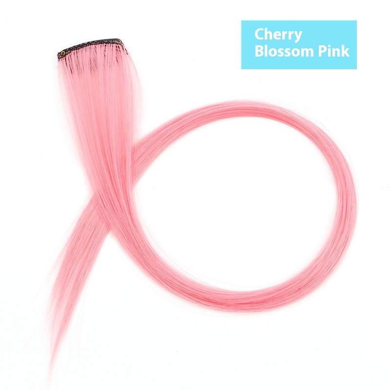 Color Hair Hanging Ear Dyed Wig Set Hair Extension Color Stripes Hot Color 17