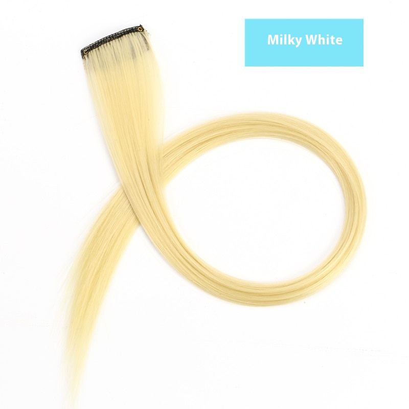 Color Hair Hanging Ear Dyed Wig Set Hair Extension Color Stripes Hot Color 21