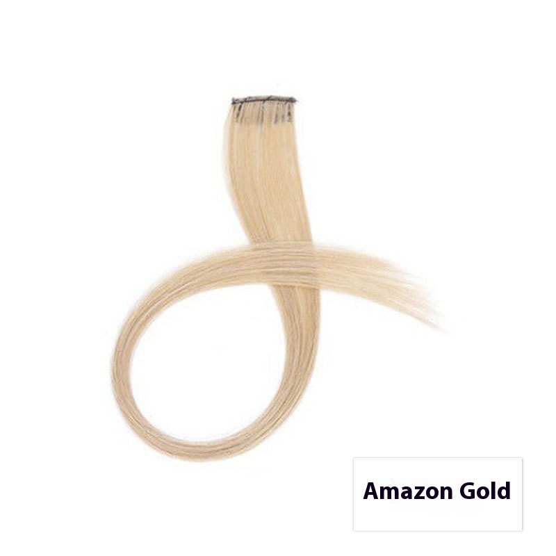 Color Hair Hanging Ear Dyed Wig Set Hair Extension Color Stripes Hot Color 28