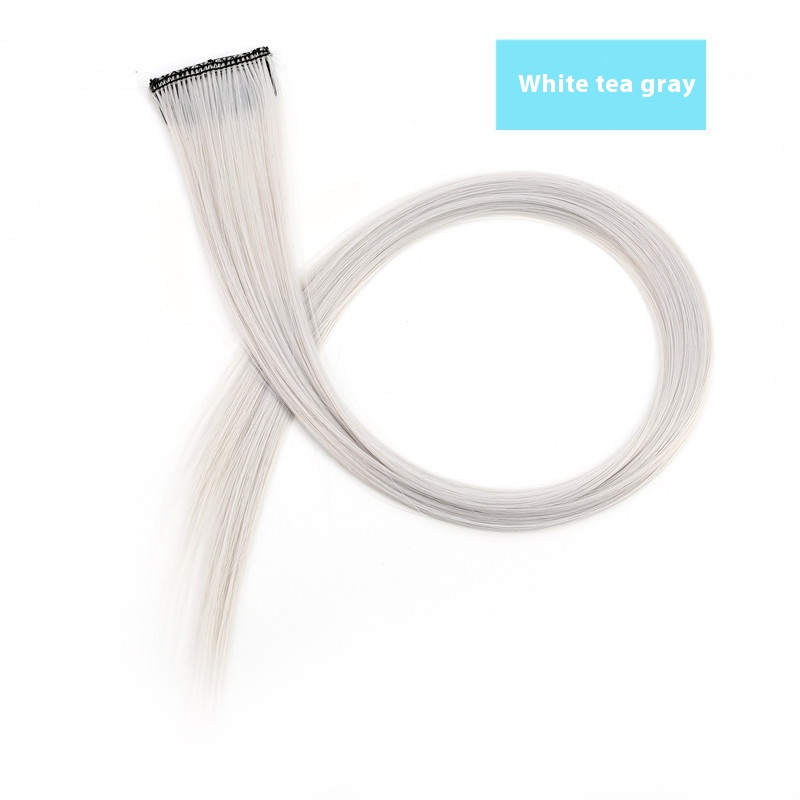 Color Hair Hanging Ear Dyed Wig Set Hair Extension Color Stripes Hot Color 20