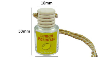 Auto Perfume Glass Bottle Car Aromatherapy Pendant Wood Aromatherapy 15