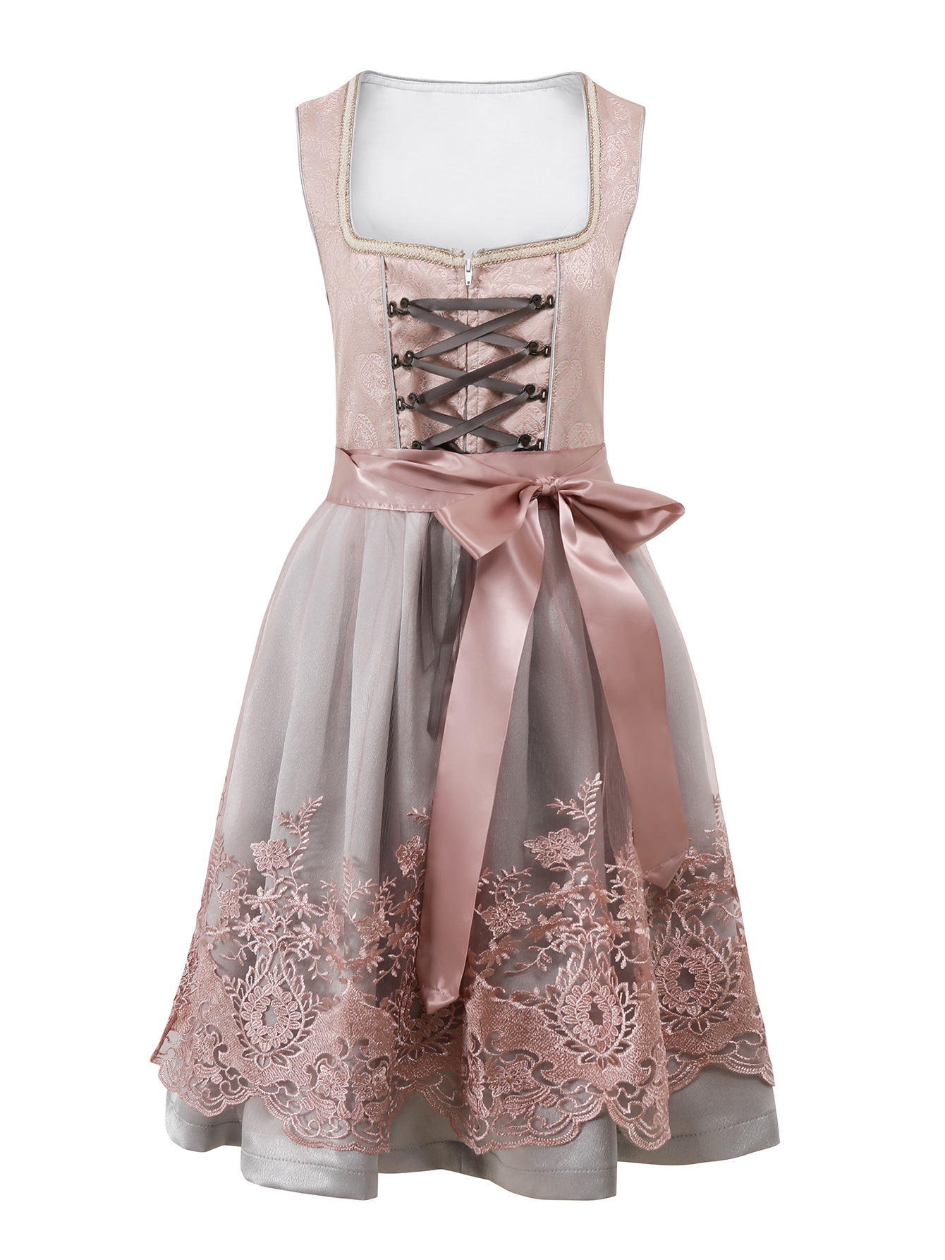 Short Sleeve Strap Dress Women's Suit Champagne - Shop at LoveMi