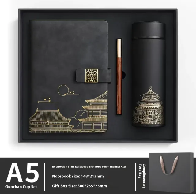 National Fashion Notebook Gift Box Gift Gift Xuan Ying Black - Shop at LoveMi