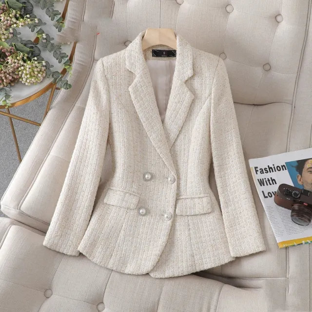 Professional Suit Formal Women's Coat Overalls Apricot - Shop at LoveMi