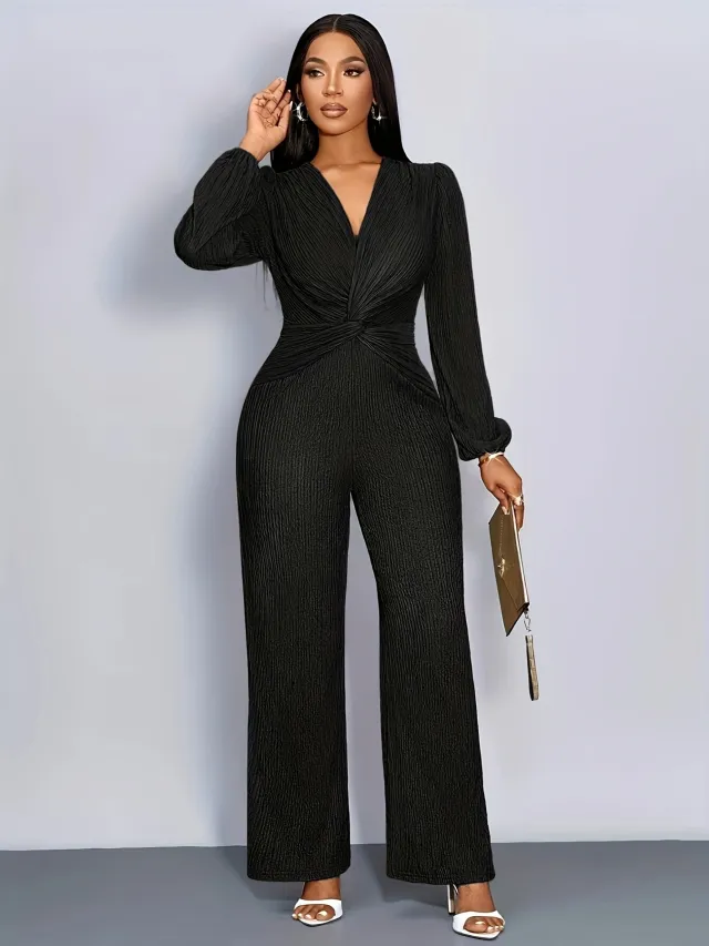 Women's Clothing Solid Color Fashion Slim Fit Bodysuit Black - Shop at LoveMi