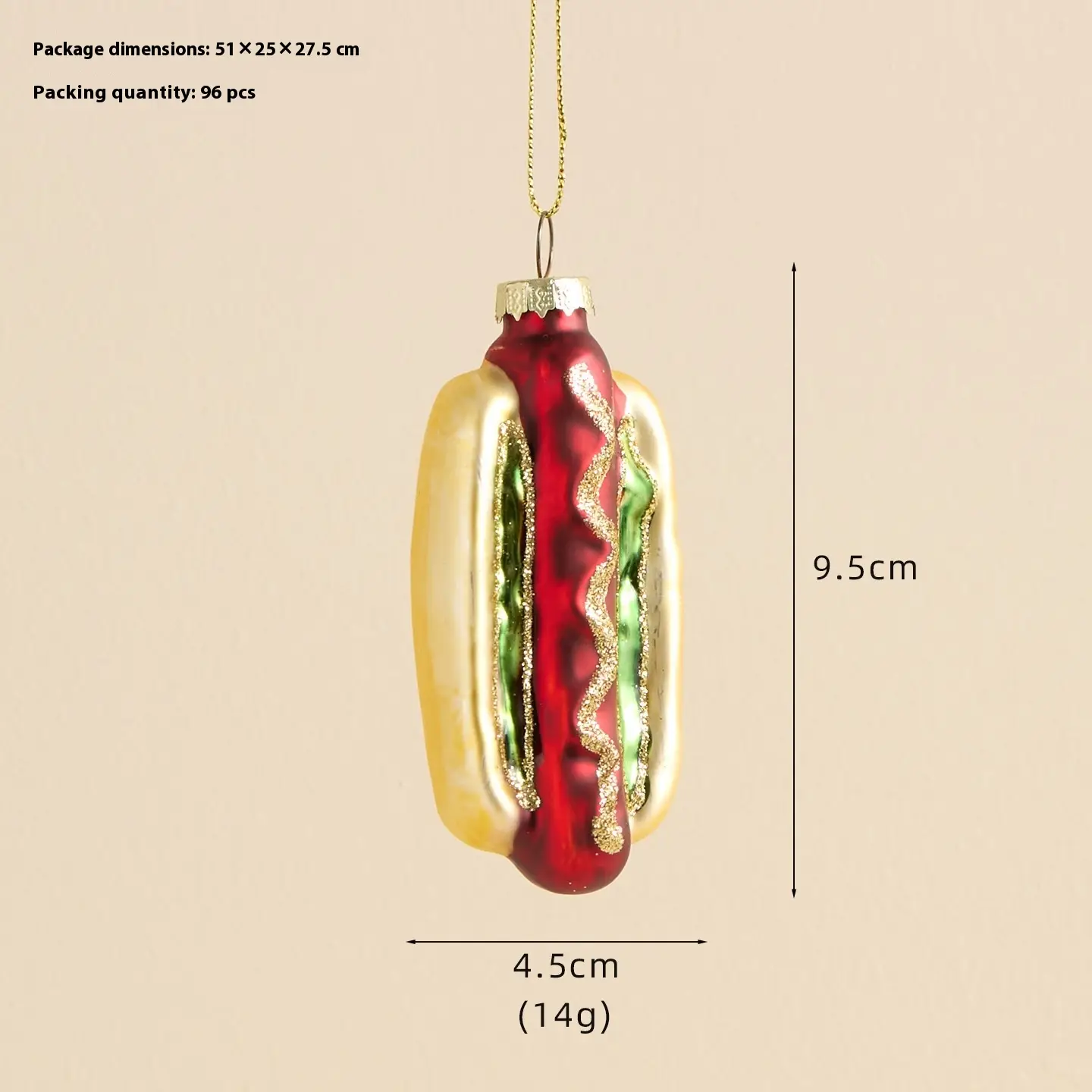 Christmas Decorative Creative Painted Advanced Glass Craft