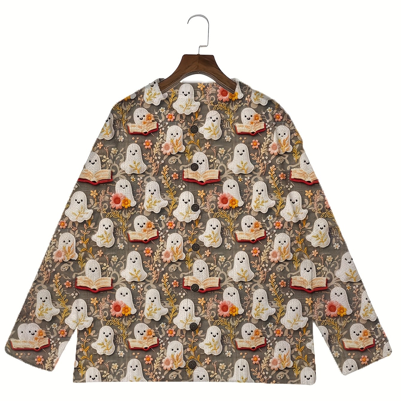 Color Printed Light And Transparent Sweater