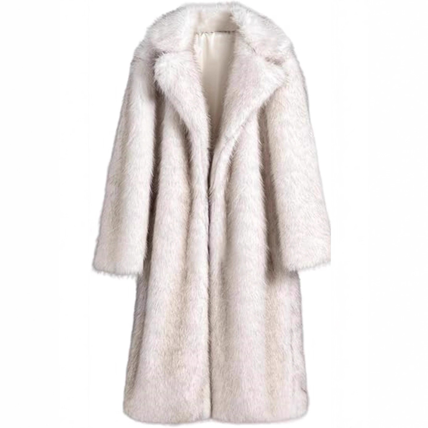 Extended Women's Clothing Imitation Fox Fur Warm Winter Coat