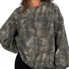 3D Digital Printing Women's Trendy Round Neck Sweater - Wa32Jl250810Y014-S - View 1