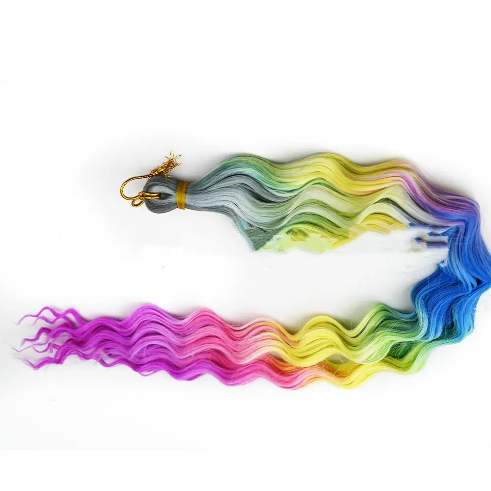 Crochet Dreadlocks Wig Gradient Long Curly Hair