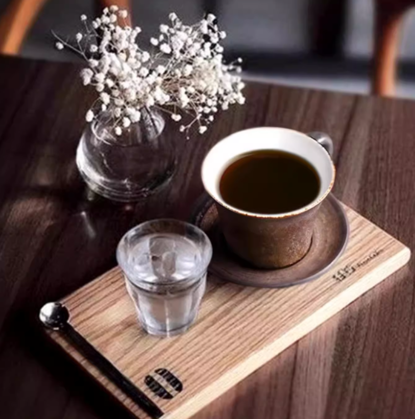 Handmade Stoneware Retro Coffee Set Personality