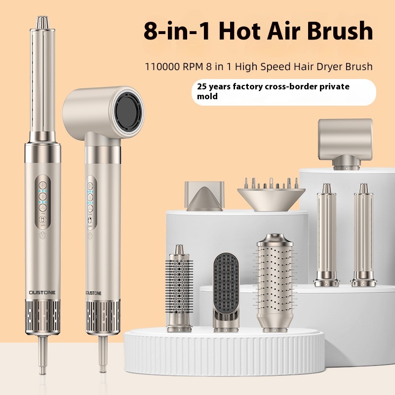 Household 8 In 1 Hair Curler Multifunctional Blowing Combs