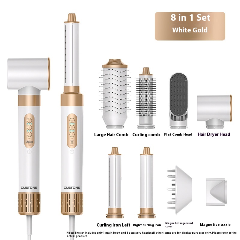 Household 8 In 1 Hair Curler Multifunctional Blowing Combs 7