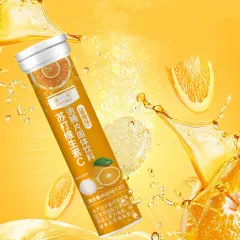Soda Vc Effervescent Tablets Solid Beverage Orange Flavor - 4G 20Tablets - View 1