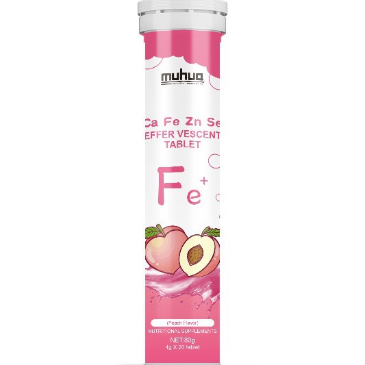Fragrant Citrus Strawberry Flavor Multi-dimensional Blueberry Flavor Zinc Effervescent Tablets
