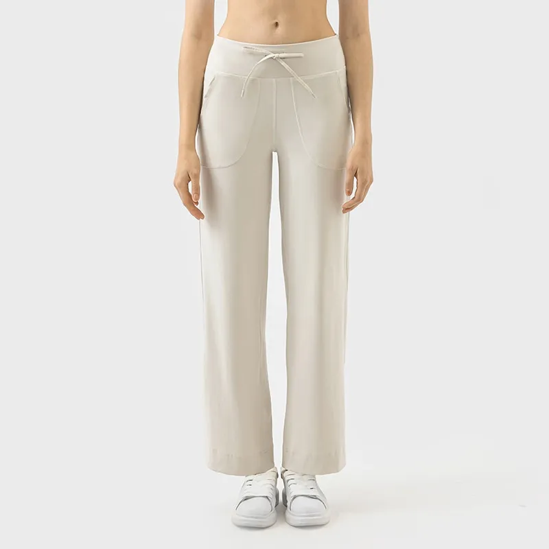 Straight Loose Fashion Casual Yoga Pants Women - Albumin