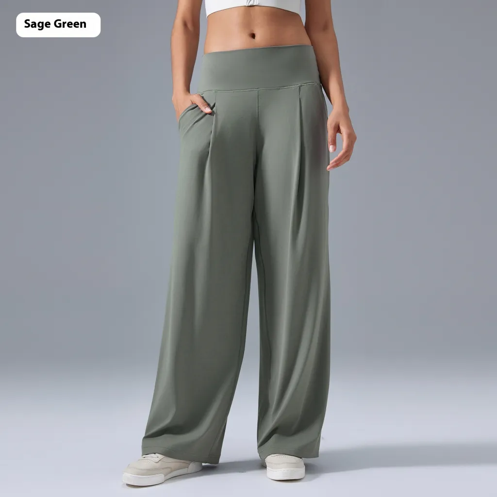 New Fashion Casual Loose Track Pants Women - Sage Green