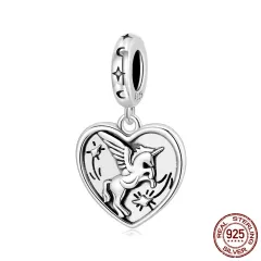 Love Heart Diy Pendant Ornaments Accessories S925 Sterling Silver Beads - Scc3104 - View 1