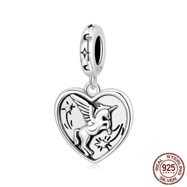 Love Heart Diy Pendant Ornaments Accessories S925 Sterling Silver Beads Scc3104 - Shop at LoveMi