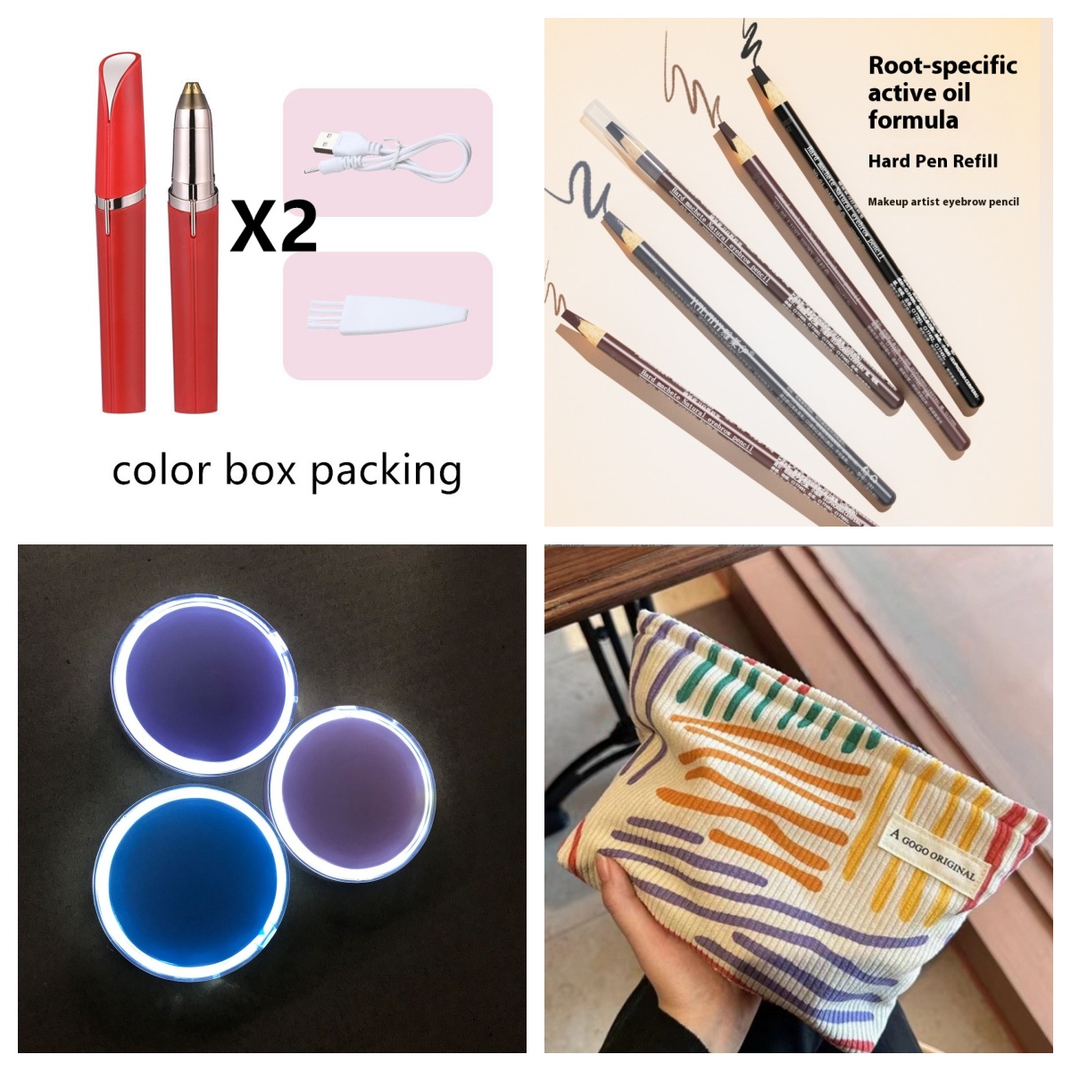 Eyebrow Epilator Maquiagem Profissional Completa Trymer Do Brwi Eye Brow Trimmer For Rasoir Visage Femme Make Up Eye Brow Shaper 3