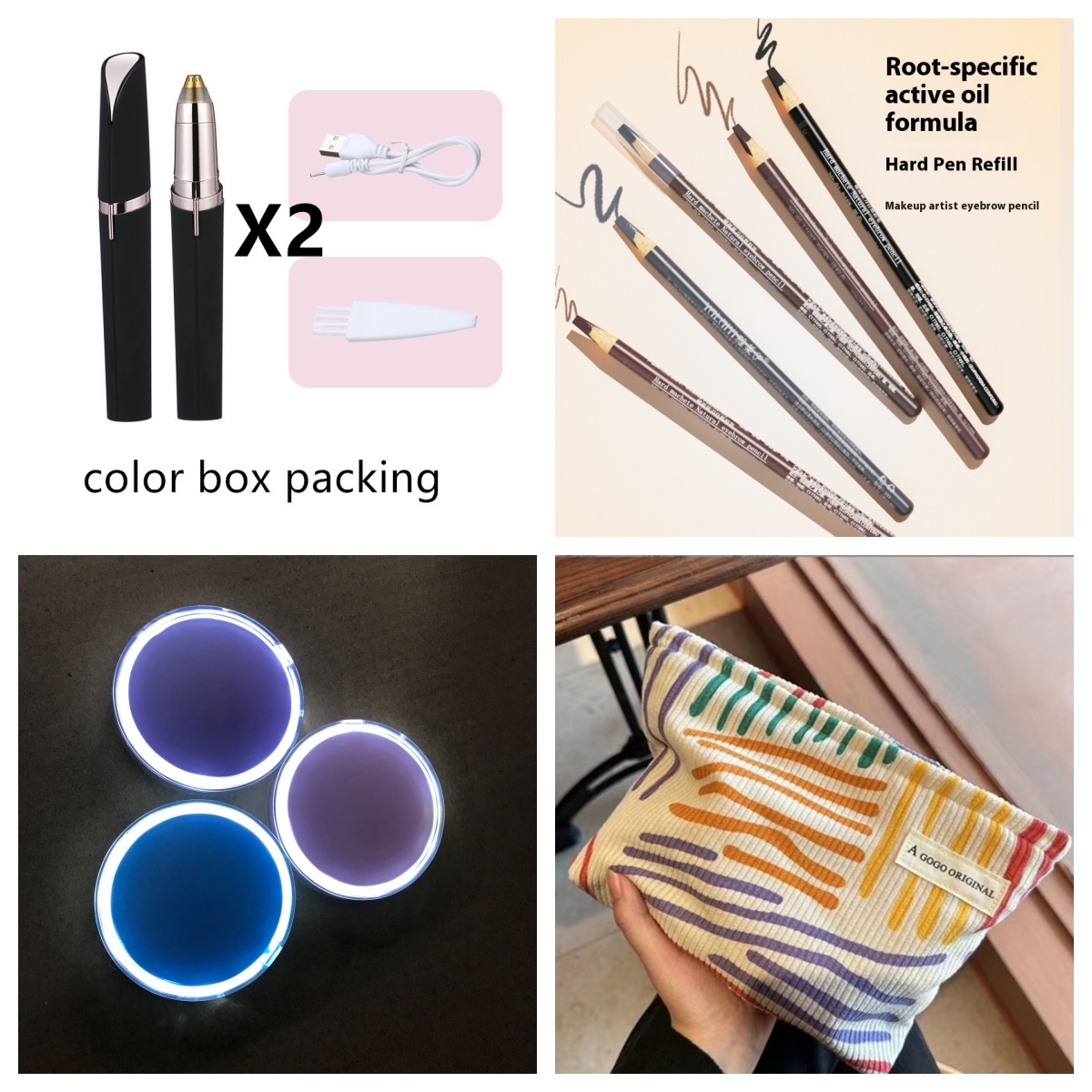 Eyebrow Epilator Maquiagem Profissional Completa Trymer Do Brwi Eye Brow Trimmer For Rasoir Visage Femme Make Up Eye Brow Shaper 13