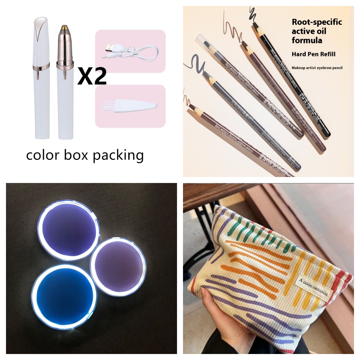 Eyebrow Epilator Maquiagem Profissional Completa Trymer Do Brwi Eye Brow Trimmer For Rasoir Visage Femme Make Up Eye Brow Shaper