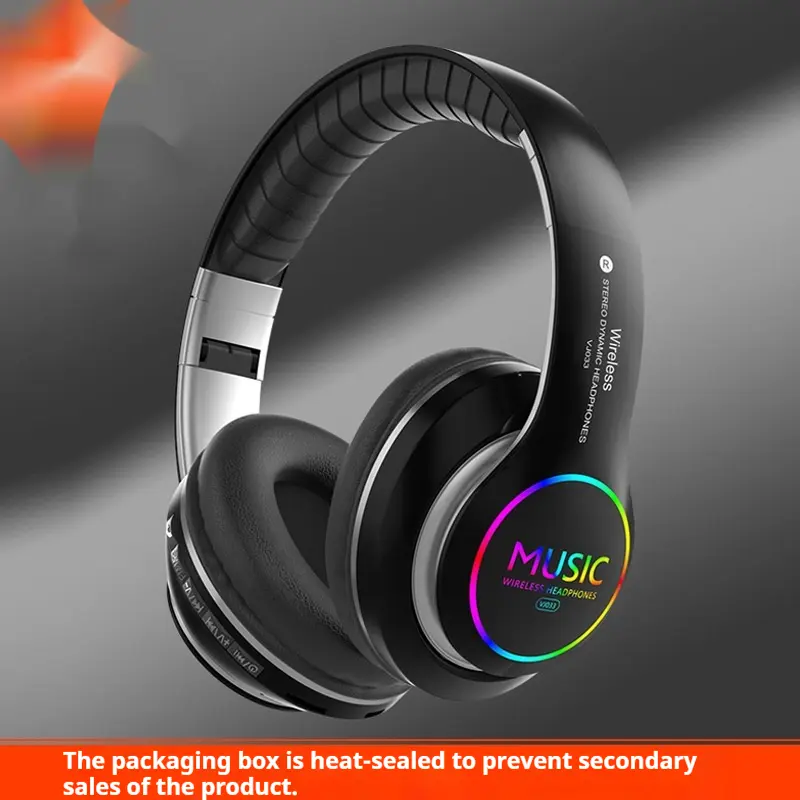 Wireless Sports Bluetooth Headphone Head-mounted Metal Stereo E-sports Low Latency