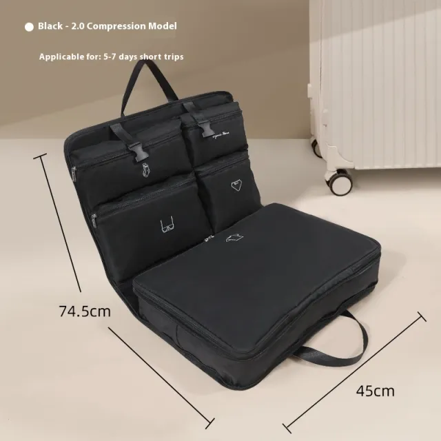 Travel Expansion Buggy Bag Close fitting Clothes Underwear Panties Storage Bag Buggy Bag Black - Shop at LoveMi