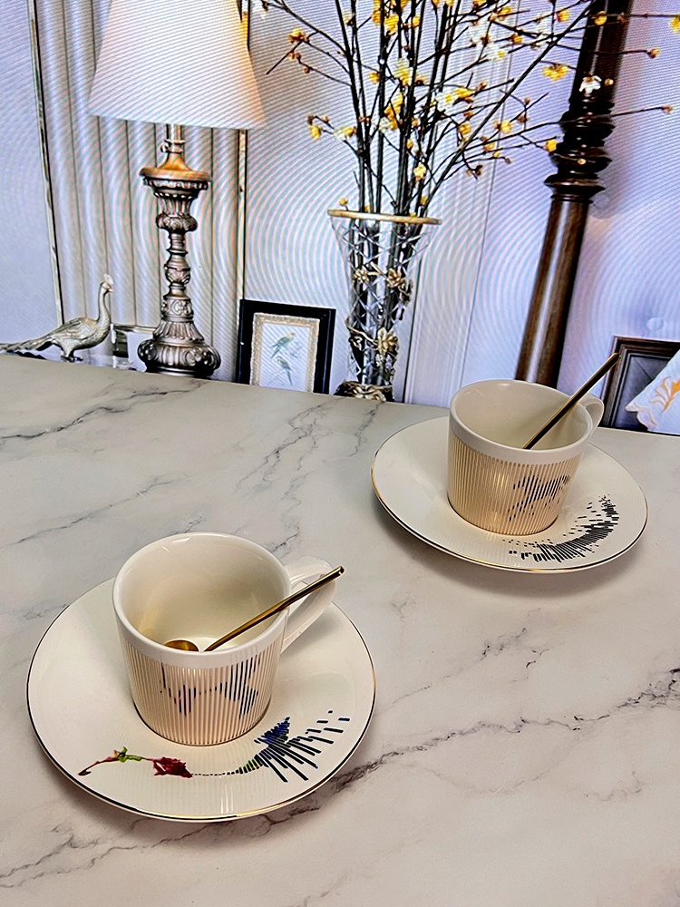 American Coffee Set Home Creative Reflection Dynamic Map