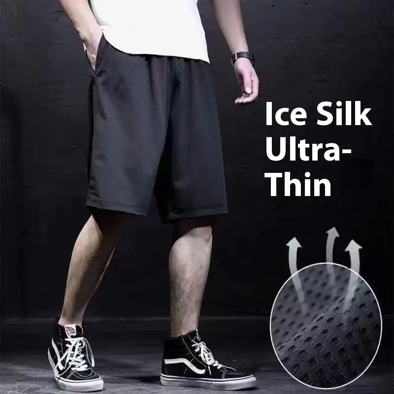 Full Size Quick-drying Shorts Men's Summer Ice Silk