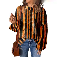 3D Digital Printing Pattern Shading Fashion Trend Round Neck Sweater - I Style - View 1