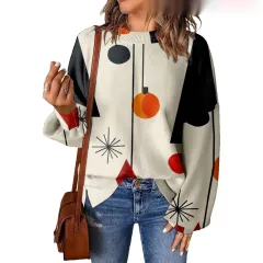 3D Digital Printing Pattern Shading Fashion Trend Round Neck Sweater - Type B-4Xl - View 1