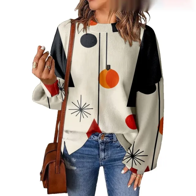 3D Digital Printing Pattern Shading Fashion Trend Round Neck Sweater Type B 4Xl - Shop at LoveMi