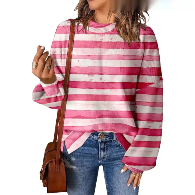 3D Digital Printing Pattern Shading Fashion Trend Round Neck Sweater Type F - Shop at LoveMi