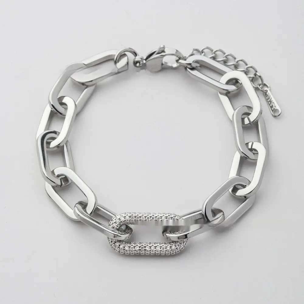 Handmade Thick Straps High Polished Bracelet