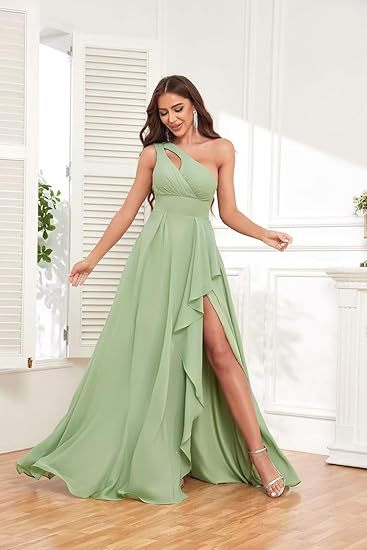 Green Maxi Boho Bridesmaid Dress