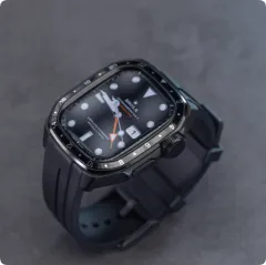 Metal Case Integrated Watch - Black - View 1