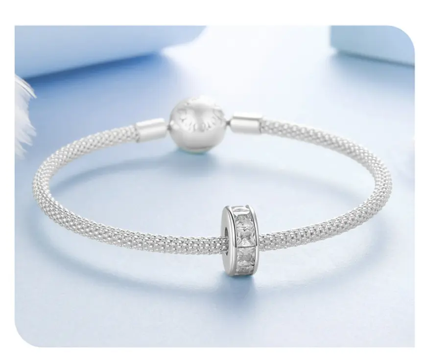Shining Silicone Positioning Bracelet Spacer Beads Classic All-match