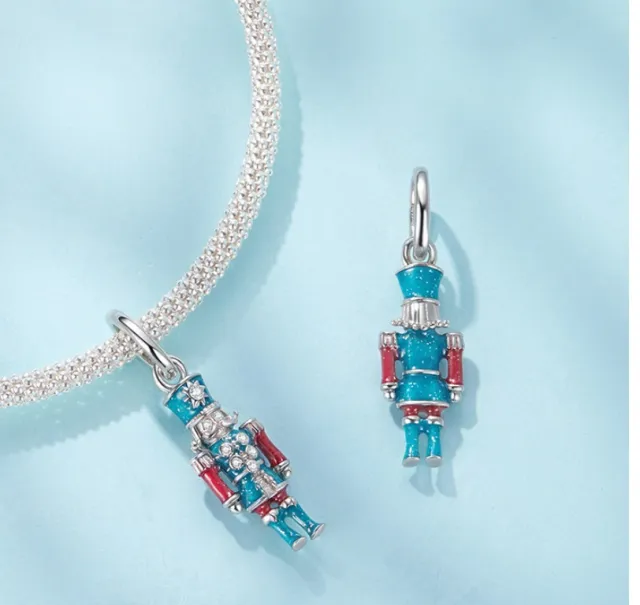 Silver Ziyun Original S925 Sterling Silver Nutcracker Pendant Parts Guardian Angel Diy Bracelet Lucky Beaded Scc3114 - Shop at LoveMi